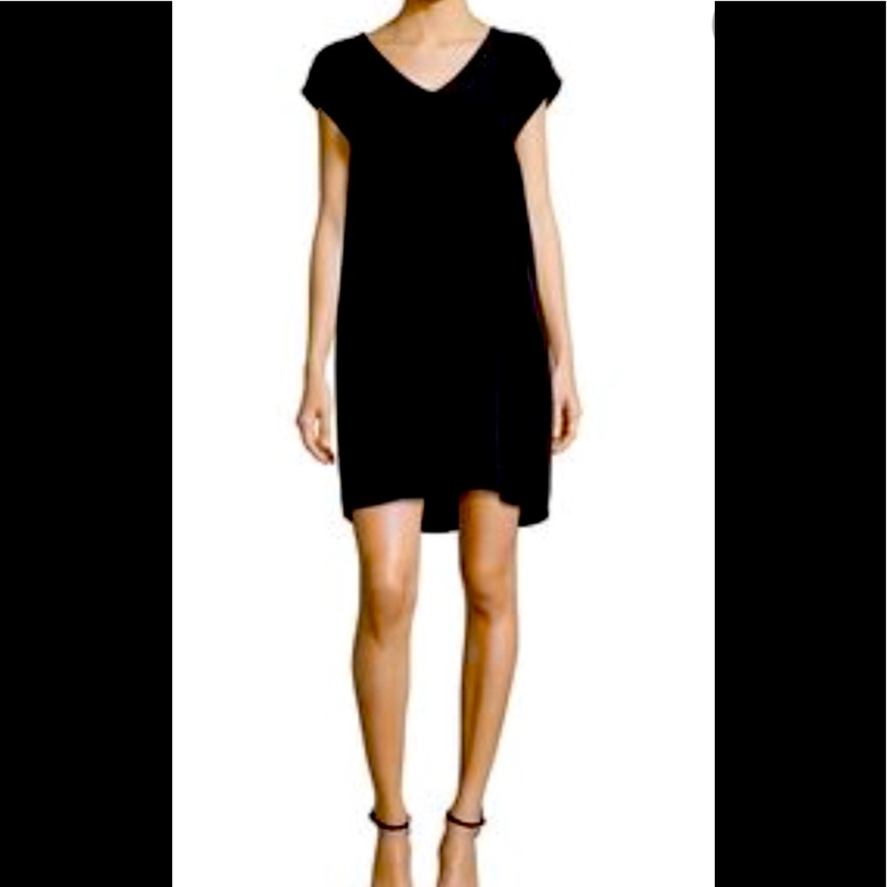 Leo & Sage Black Silk Dress